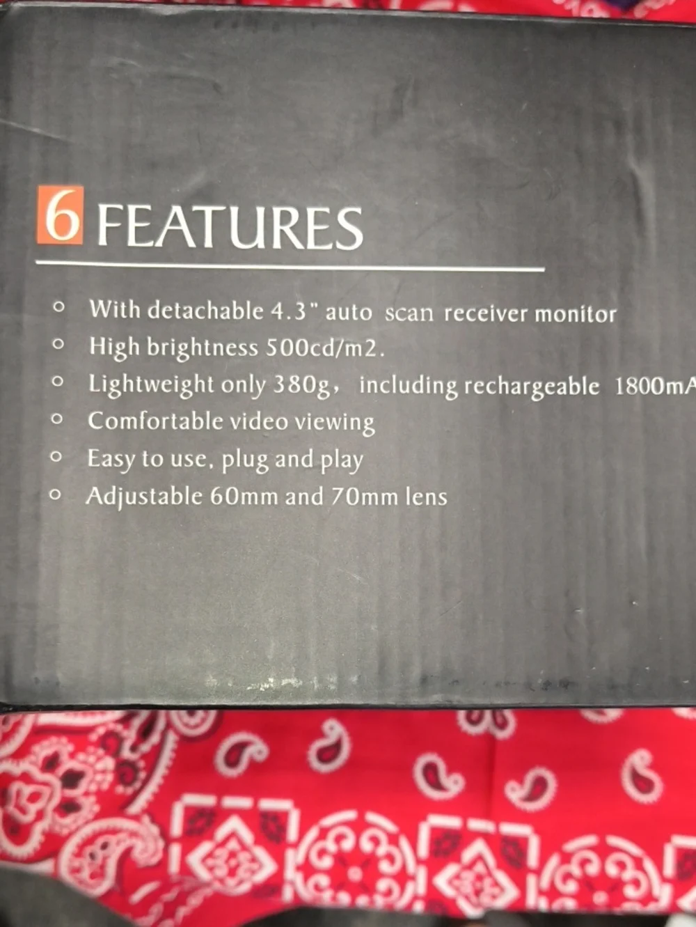 FX Tech FPV Goggles with DVR - 5.8G 4.3